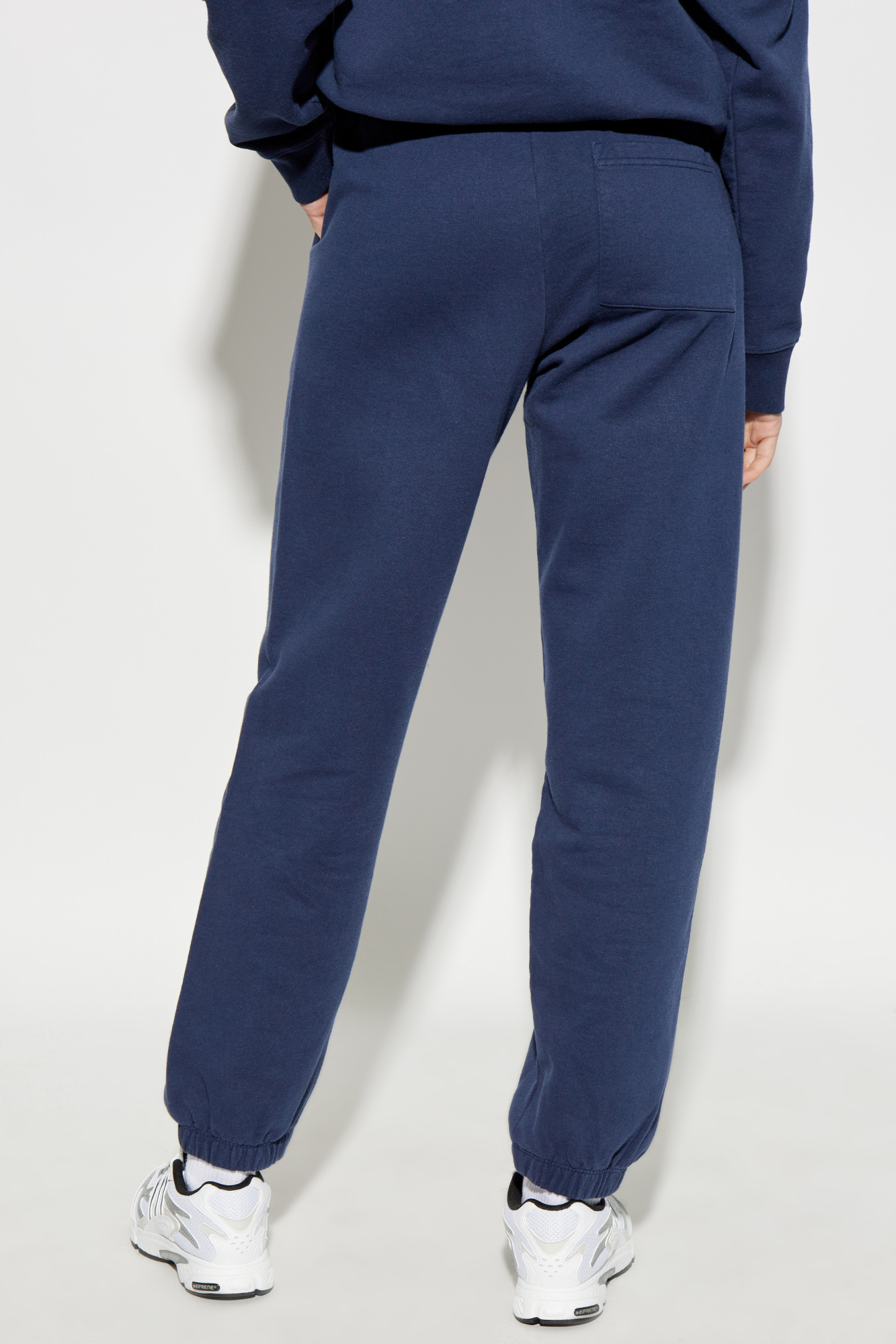 NEW【Sporty＆Rich for '47＆The New York Yankees】Sweatpant Gray + '47 & The New York Yankees printed cotton-jersey